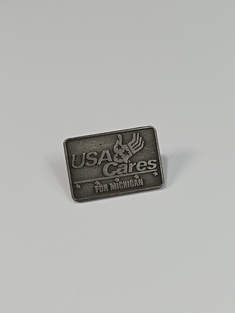 USA Cares for Michigan Lapel Pin