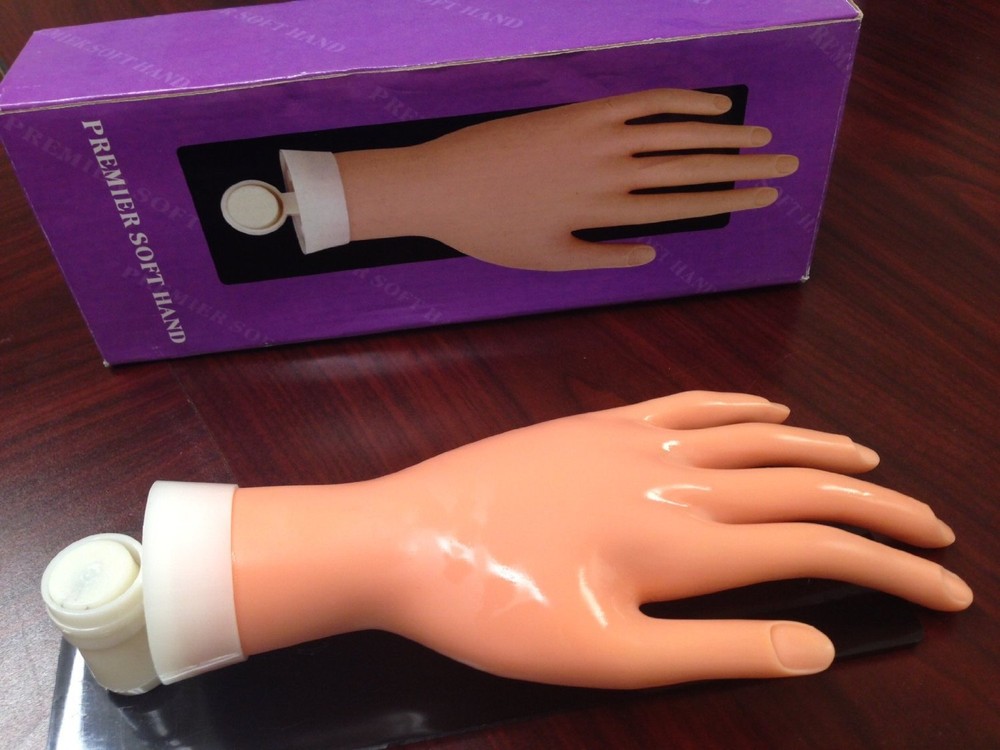 HIGH QUALITY PRACTICE BENDABLE HAND FLEXIBLE FINGER NAILS WITH ACRYLIC BOARD