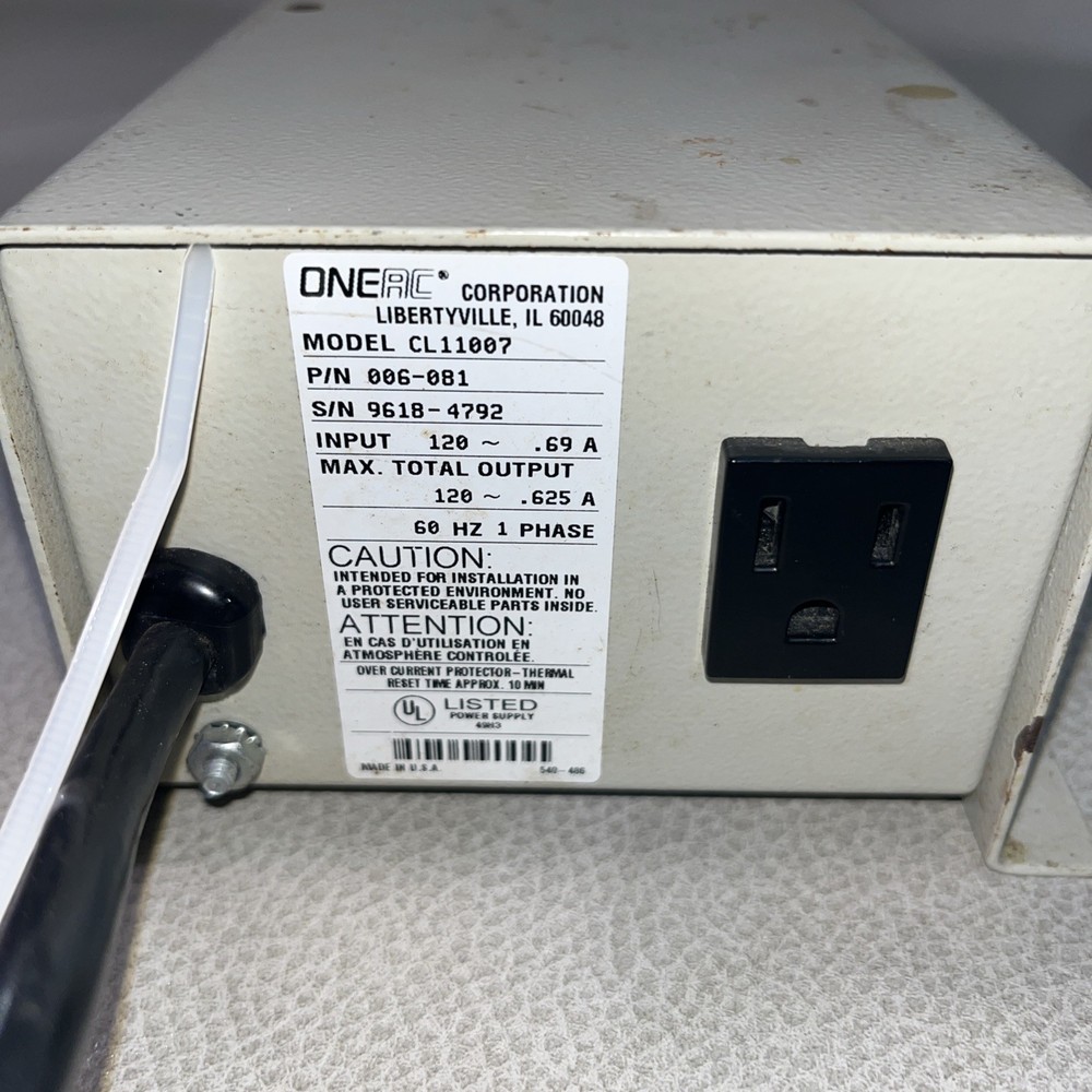 oneac power conditioner Cl11007