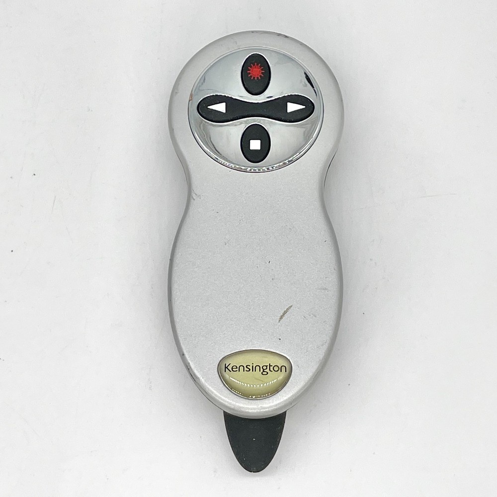 Kensington 33062 Silver Wireless Presentation Remote Control with Laser Pointer