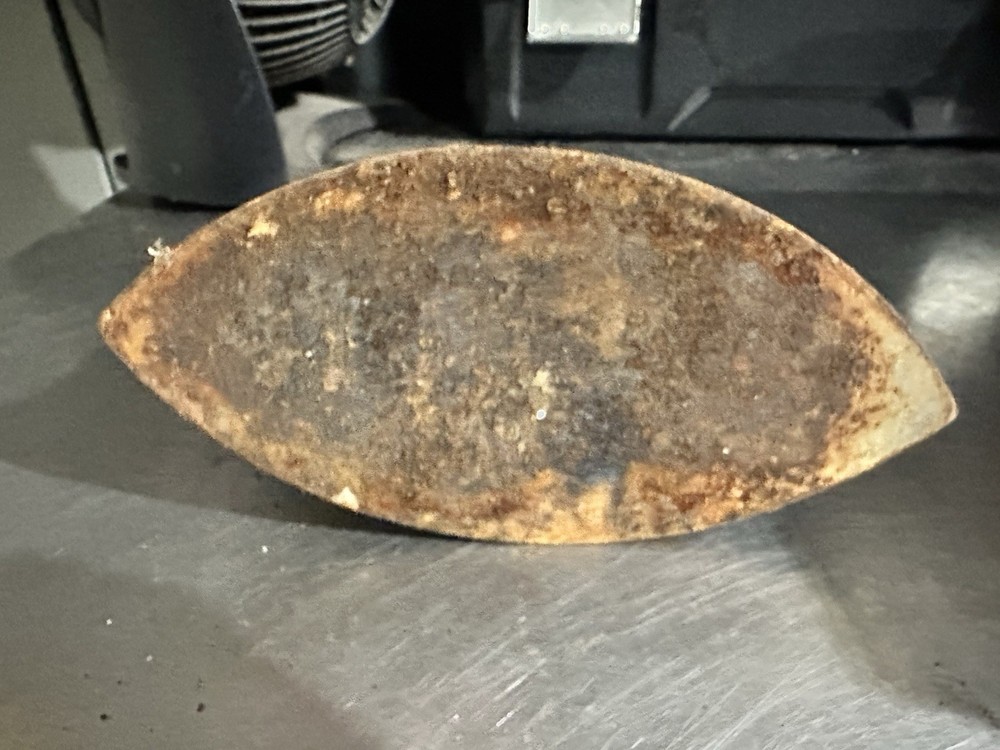 2 antique cast iron "sad iron"