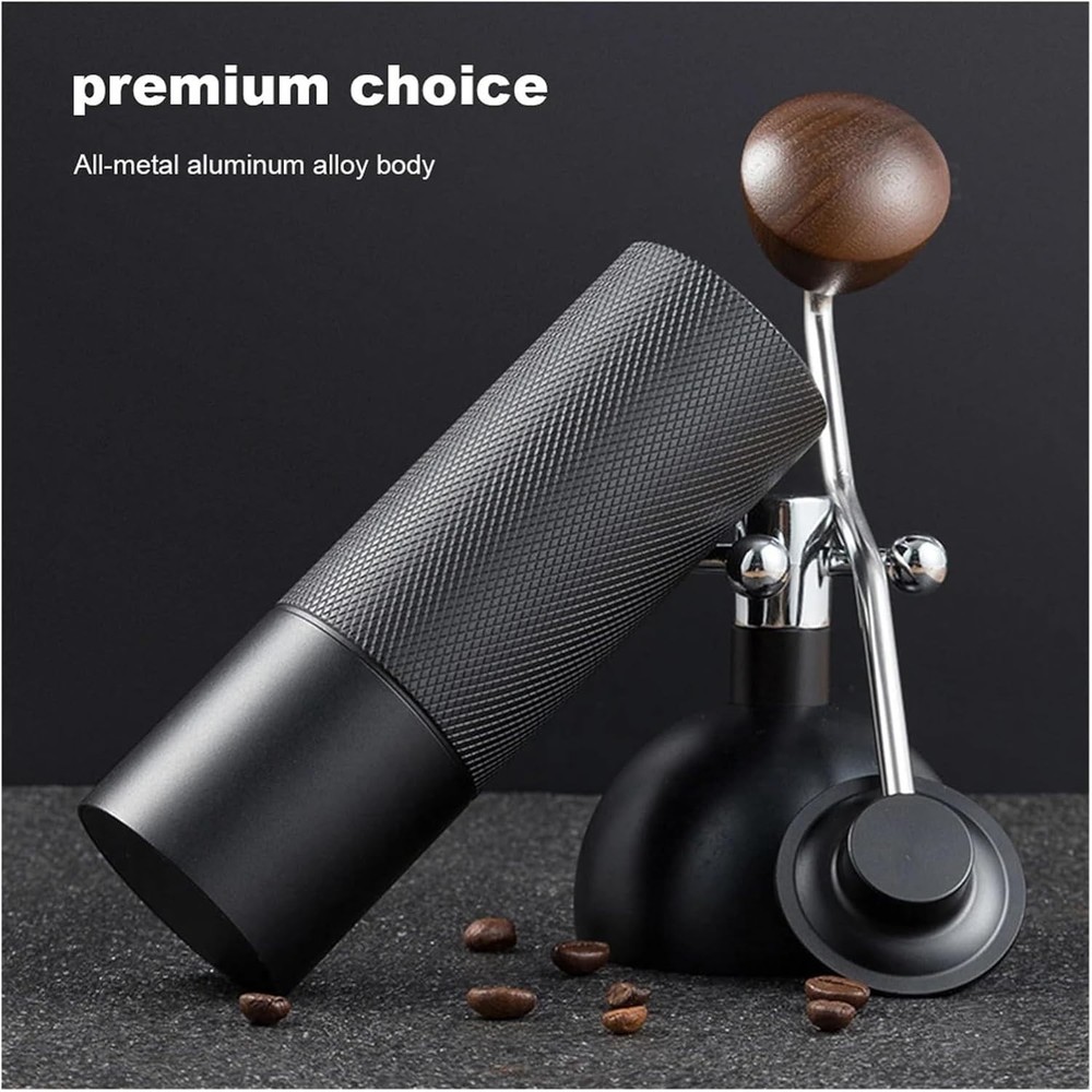 Manual Coffee Grinder Stainless Steel Conical Burr Adjustable Setting Grinder