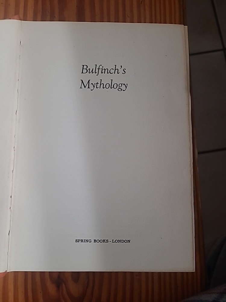 1966 Bulfinch's Mythology Hardcover