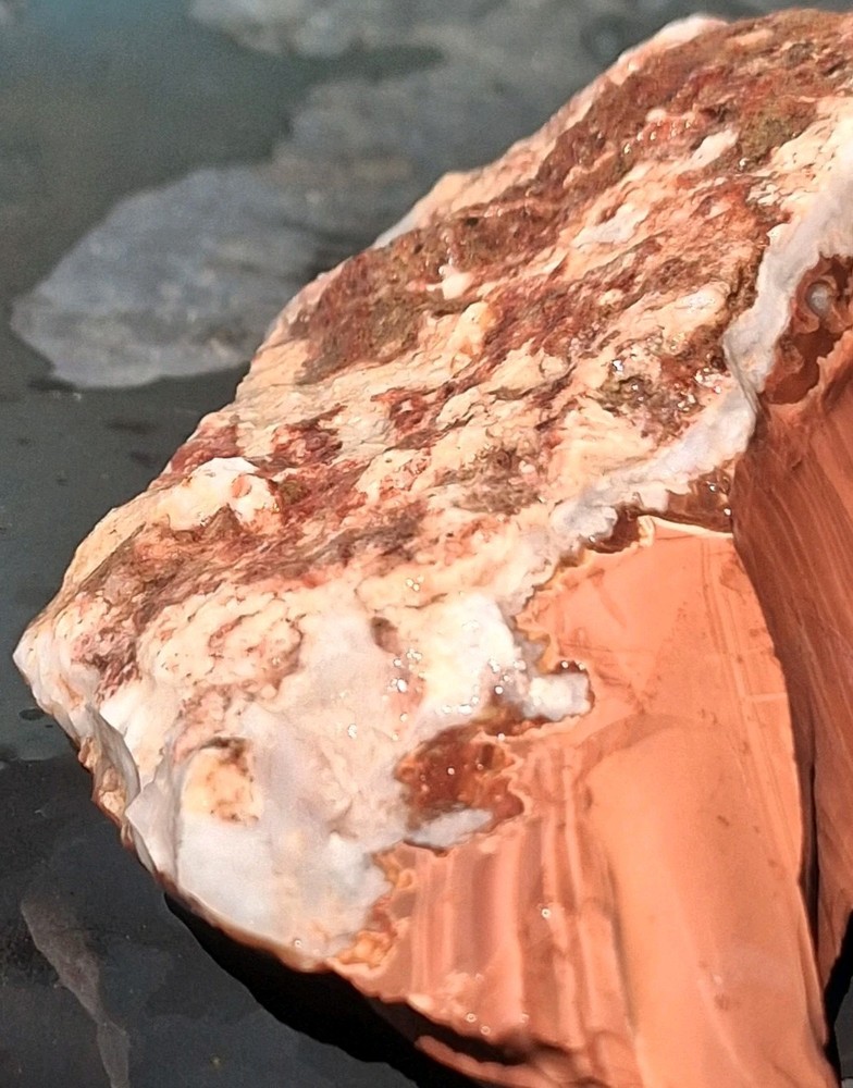Jasper Red Banded Lapidary Potential