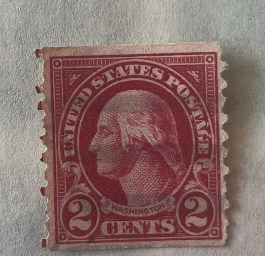 Rare George Washington Two Cent Postage Stamp