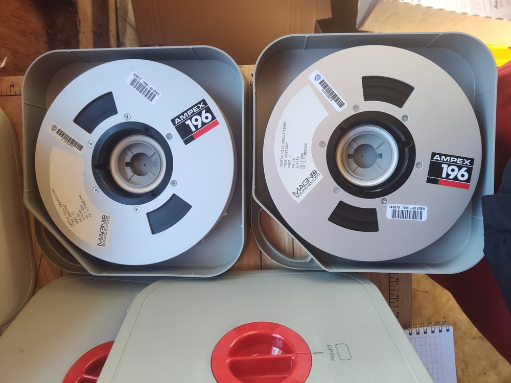 2 VINTAGE REELS AMPEX 196 THE NESTING