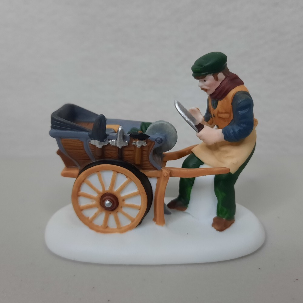 Dept 56 Heritage Village Knife Grinder 2 Pc Set