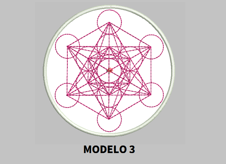 Metatron 9" Round Patch Embroidered customized color