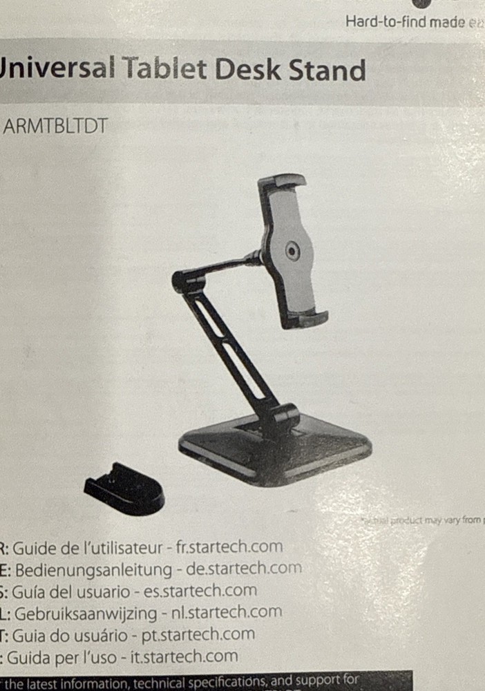 StarTech Universal Tablet Desk Stand - Wall Mountable