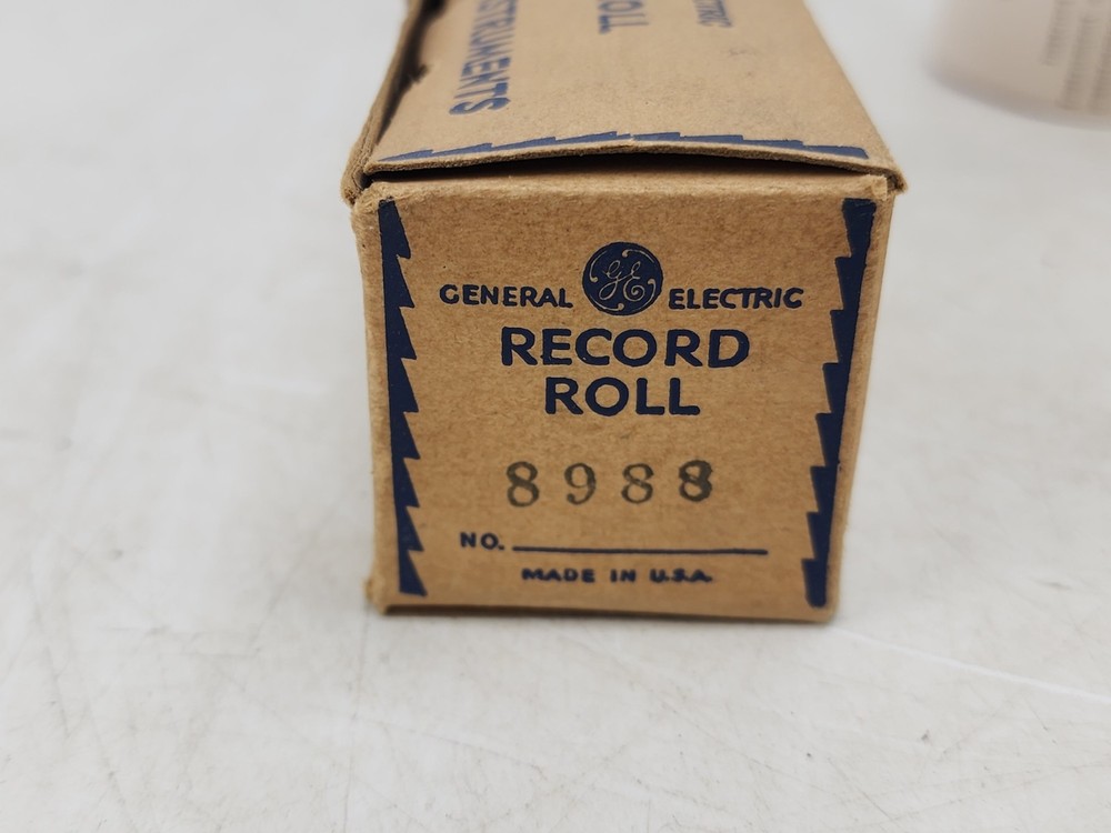 Vintage General Electric Chart Paper Roll 8988 Box AS IS