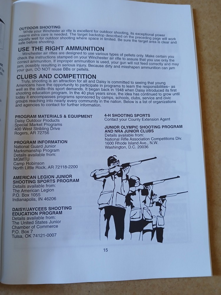 Winchester Operator's Manual - Used