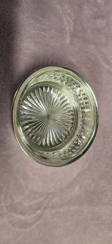 NEWPORT By GOTHAM SILVERPLATE WINE COASTER. SILVERPLATED