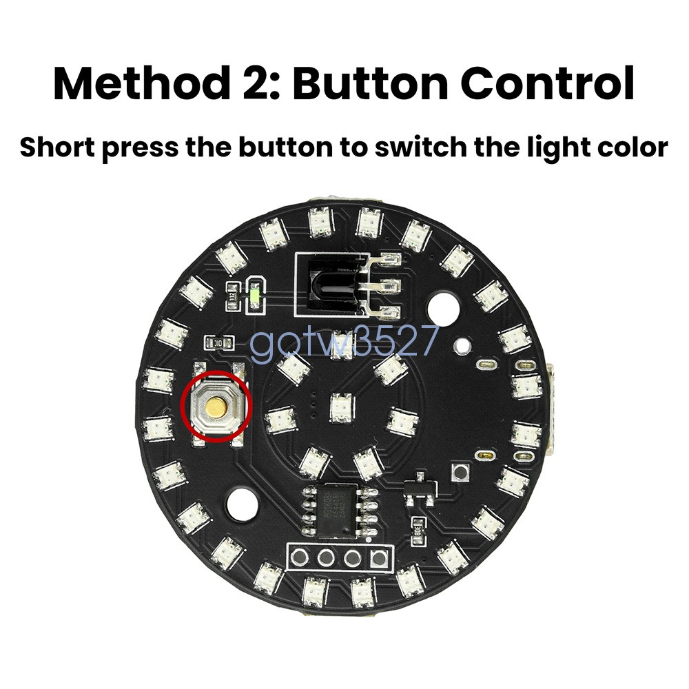 Infrared Remote LED Light 10 Mode DIY Type-C Night Light Infrared Module Light