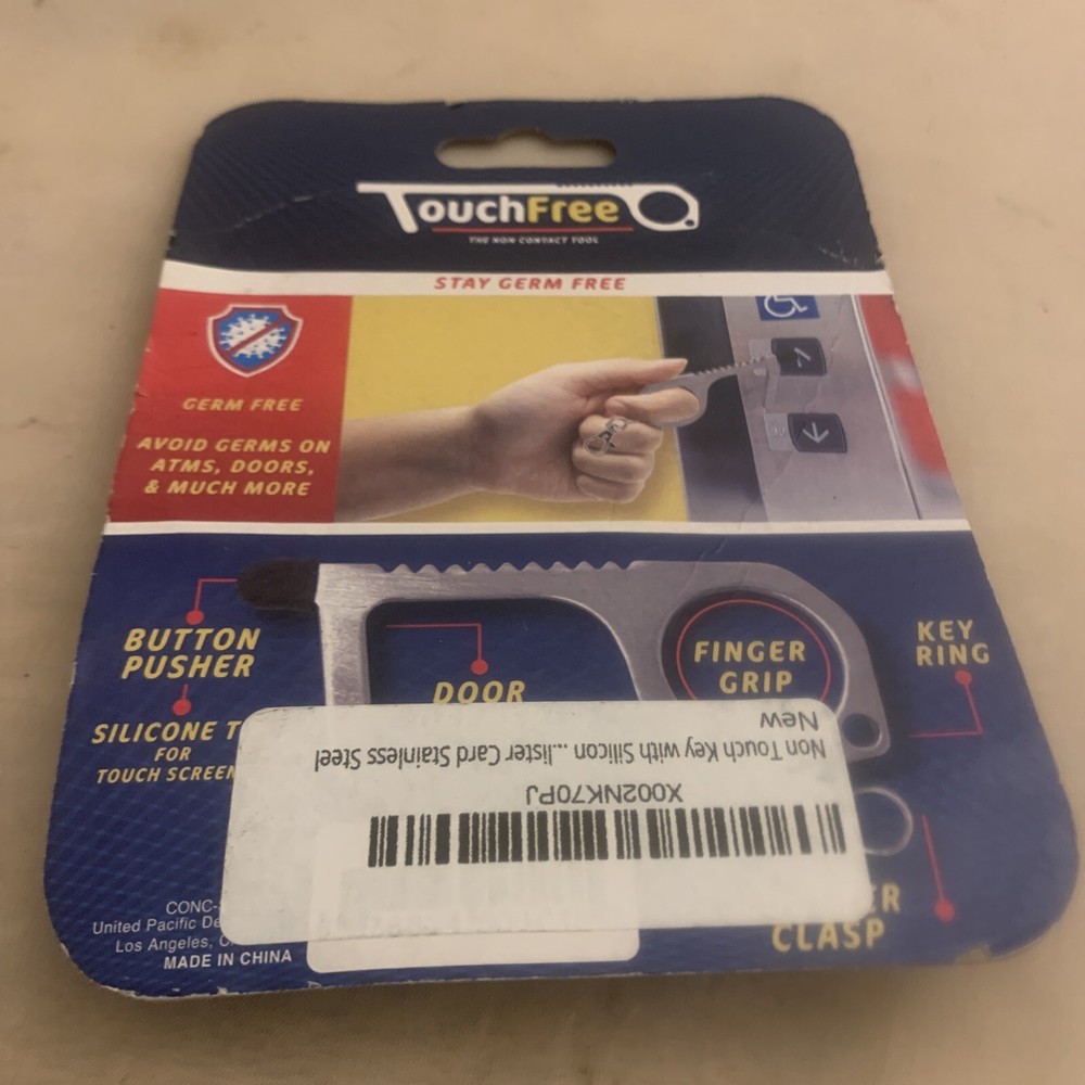 Silver Metal Touch Free Non Contact Tool: Avoid Germs On ATMS,Doors & More (NEW)