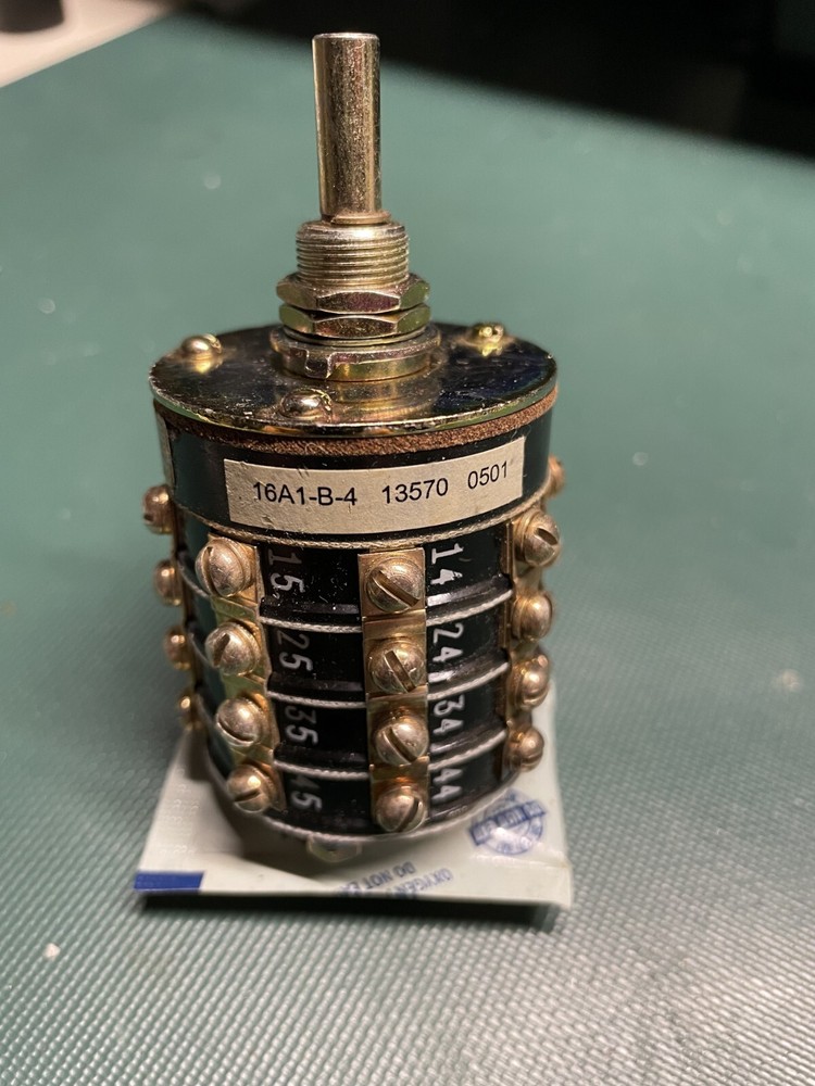 Shallco Rotary Selector Switch 16A1-B-4