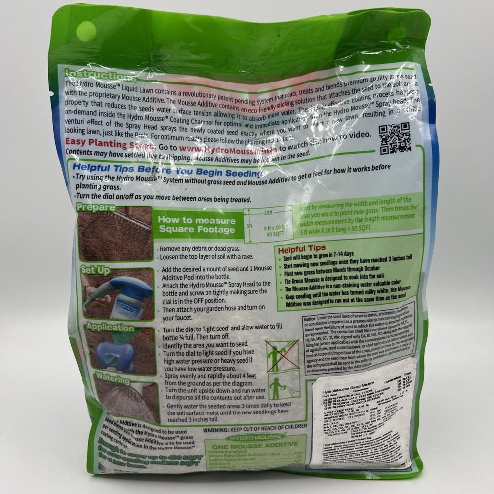 Hydro Mousse 16500-6 400 sq. ft. Coverage Liquid Lawn Refill 2 lbs.