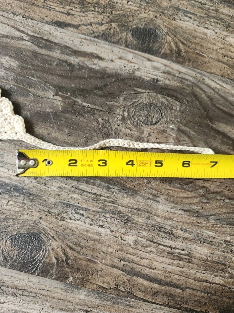 Handmade Crochet Tan Bandana