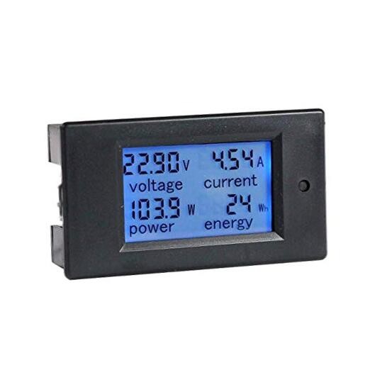 LCD Display Digital Ammeter Voltmeter Multimeter Current DC 6.5-100V 0-20A