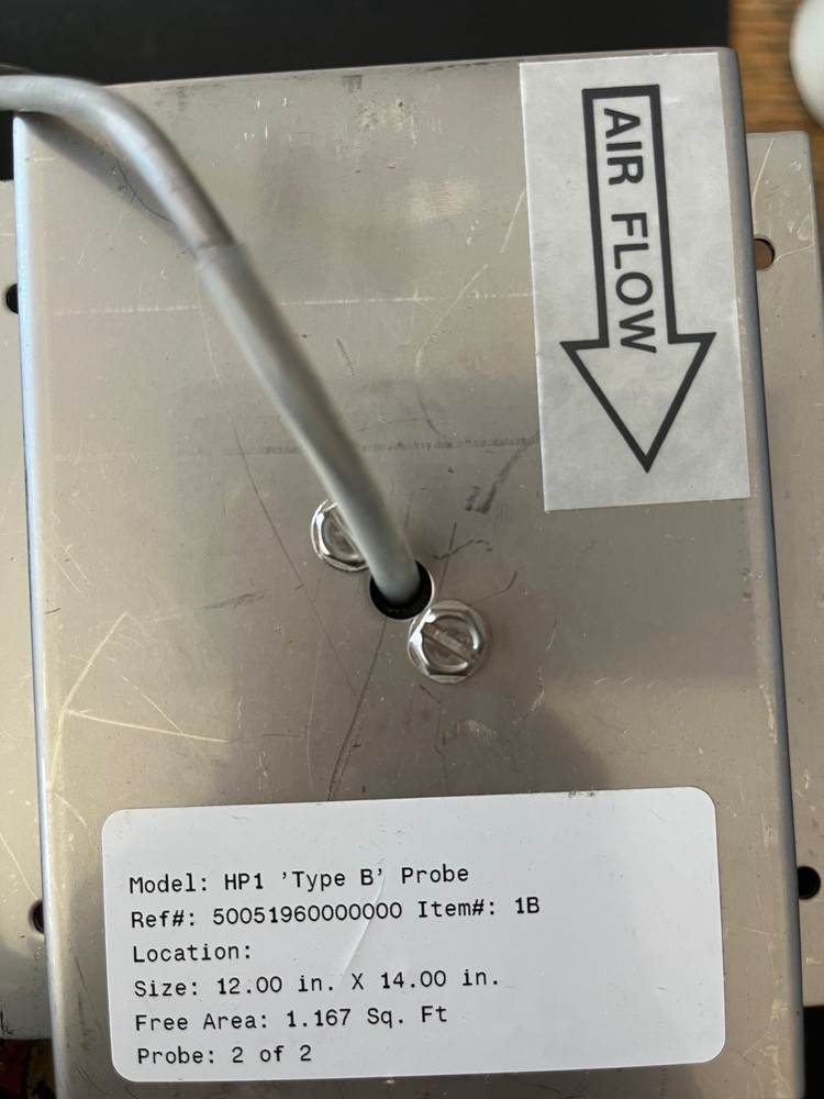 Ebtron HP1 Type B Airflow Probe 12" x 14"
