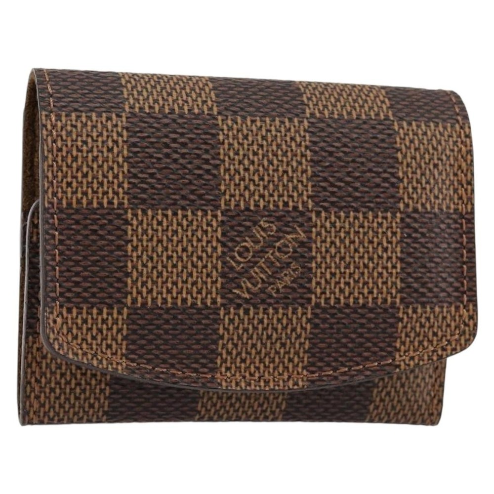LOUIS VUITTON Damier Ebene Cuff Case LV Auth 146166