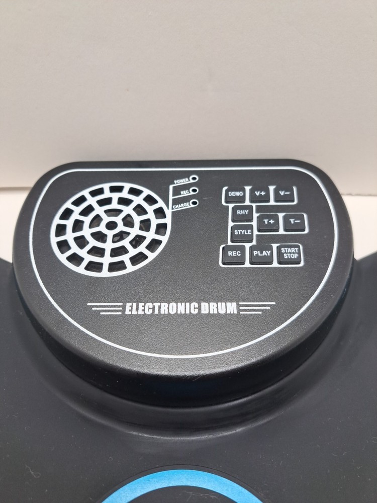 Electronic Drum Set 9 Drum Practice Pad with Headphone Jack Rollup Pad