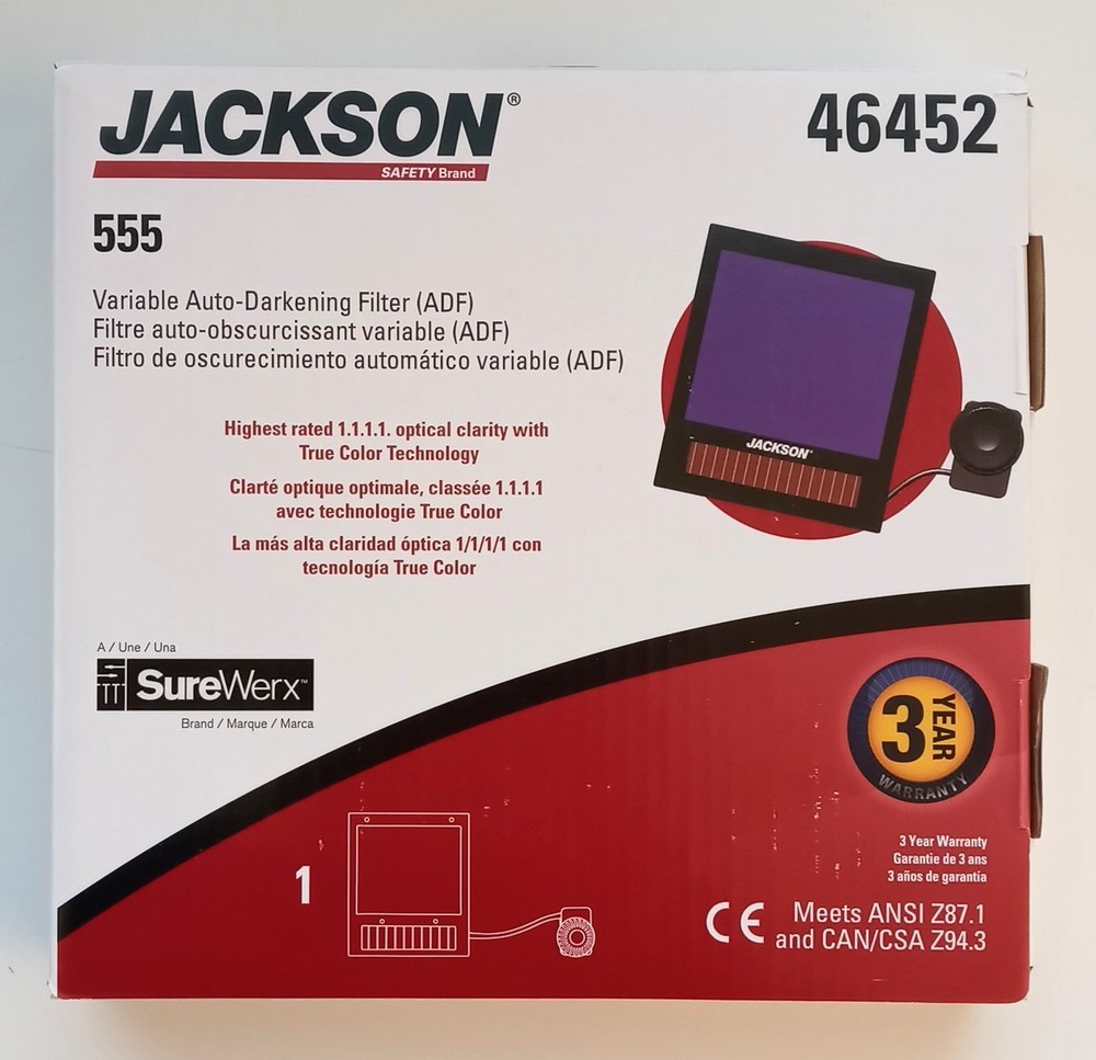 Jackson Safety TRANSLIGHT 555 Replacement Variable Auto-Darkening Filter 46452