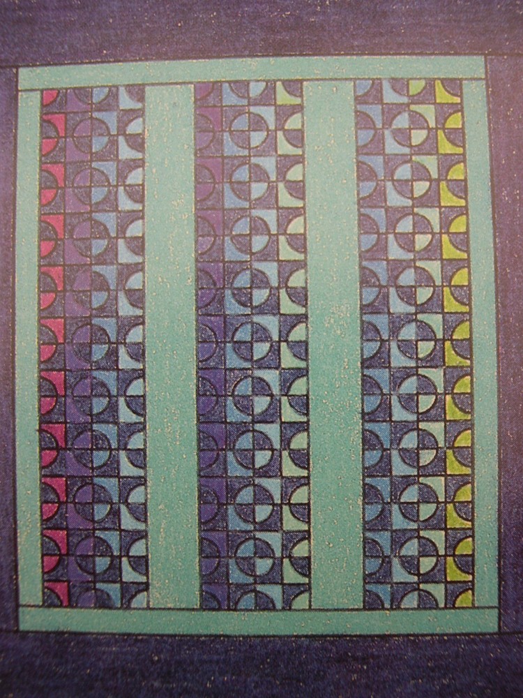 Mill Wheel Quilt Pattern Spinning Spools w/uncut plastic templates