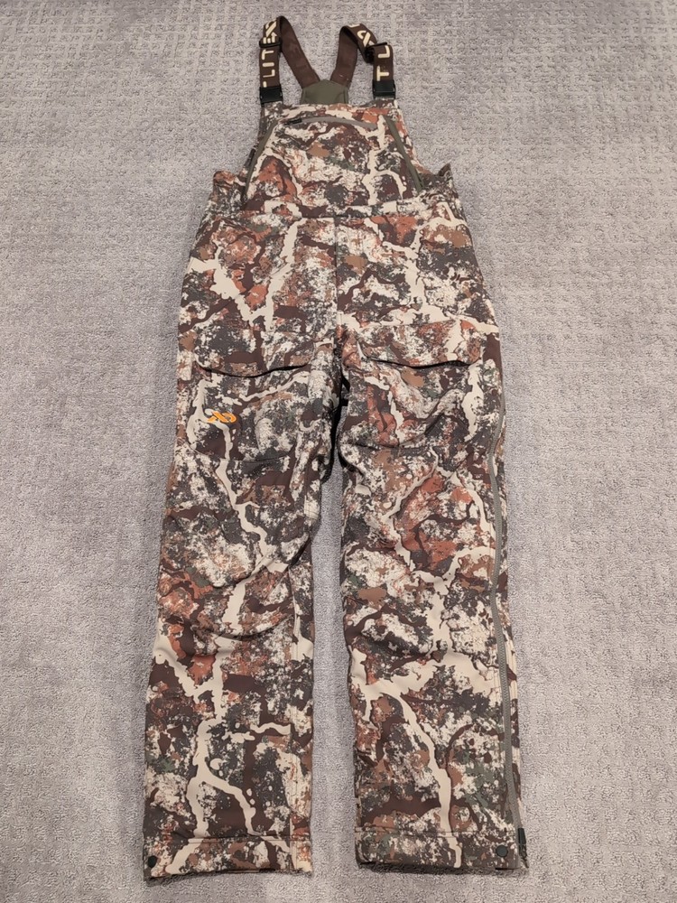 First Lite Solitude 2.0 Bibs Specter Medium Insulated Windproof Exclnt Free ⛴️