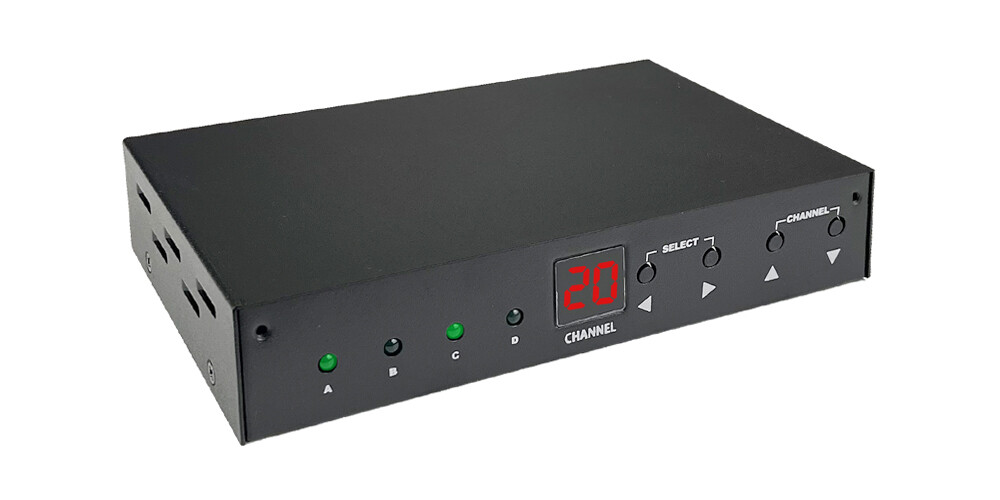 Professional 4-Input Composite Video To RF Coax TV Modulator - NTSC Version