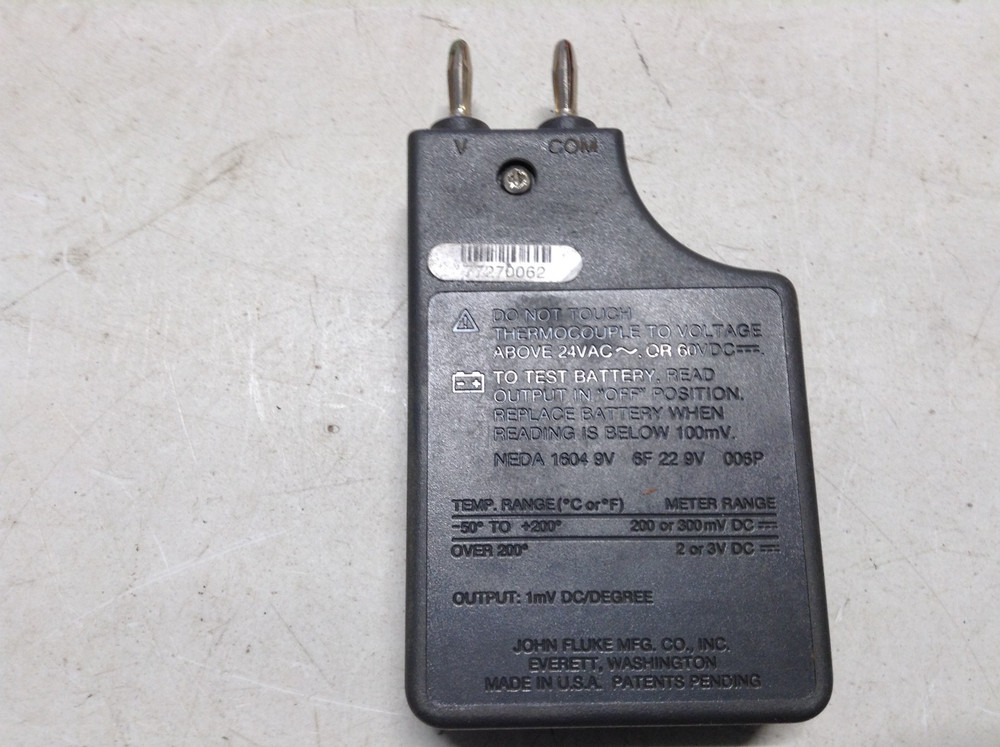 Fluke 80TK Thermocouple Module, K Type