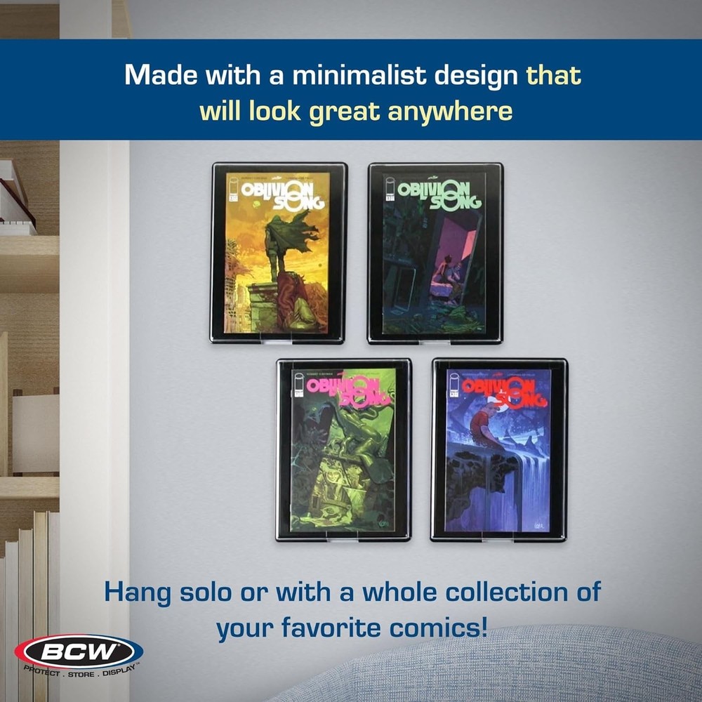 Collectible Comic Book Frame - Crystal Clear Wall Mount Display Case, 1 Pack