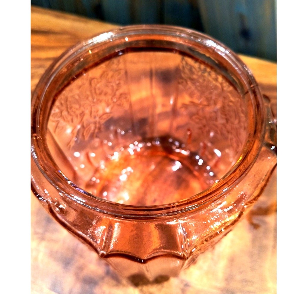 543. Pink Depression Glass Biscuit Jar