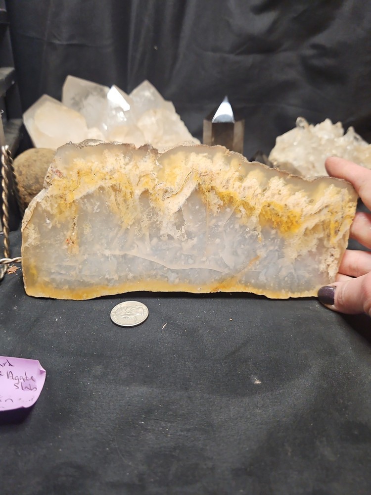 Graveyard Plume Agate Slab Specimen (11oz)