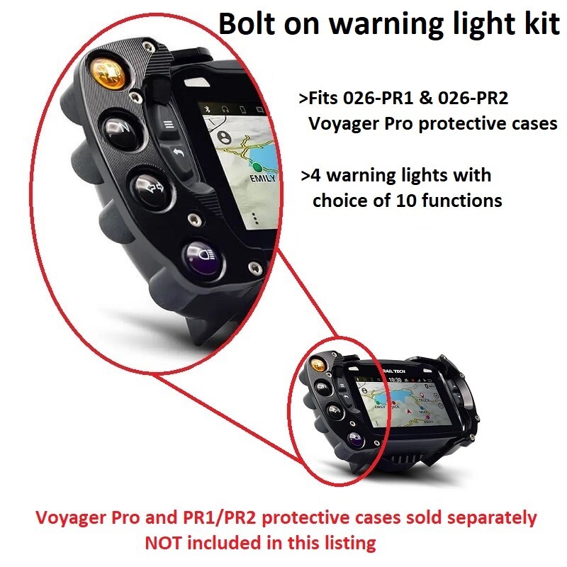 Trail Tech Indicator Light Dashboard Kit For Voyager Pro Protective Case 026-IDB