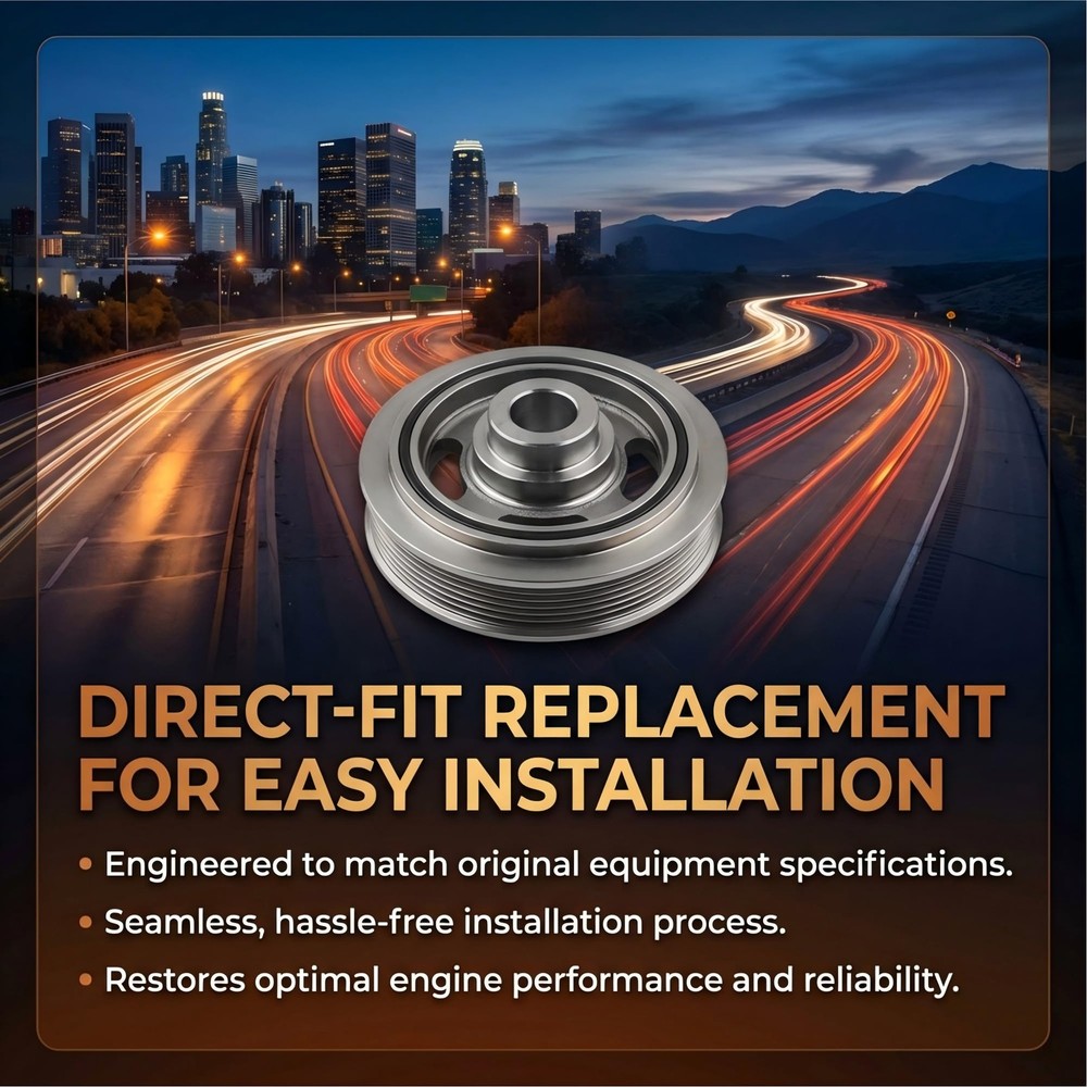 Harmonic Balancer Crankshaft Pulley for Eclipse Galant Lancer Outlander 594-551