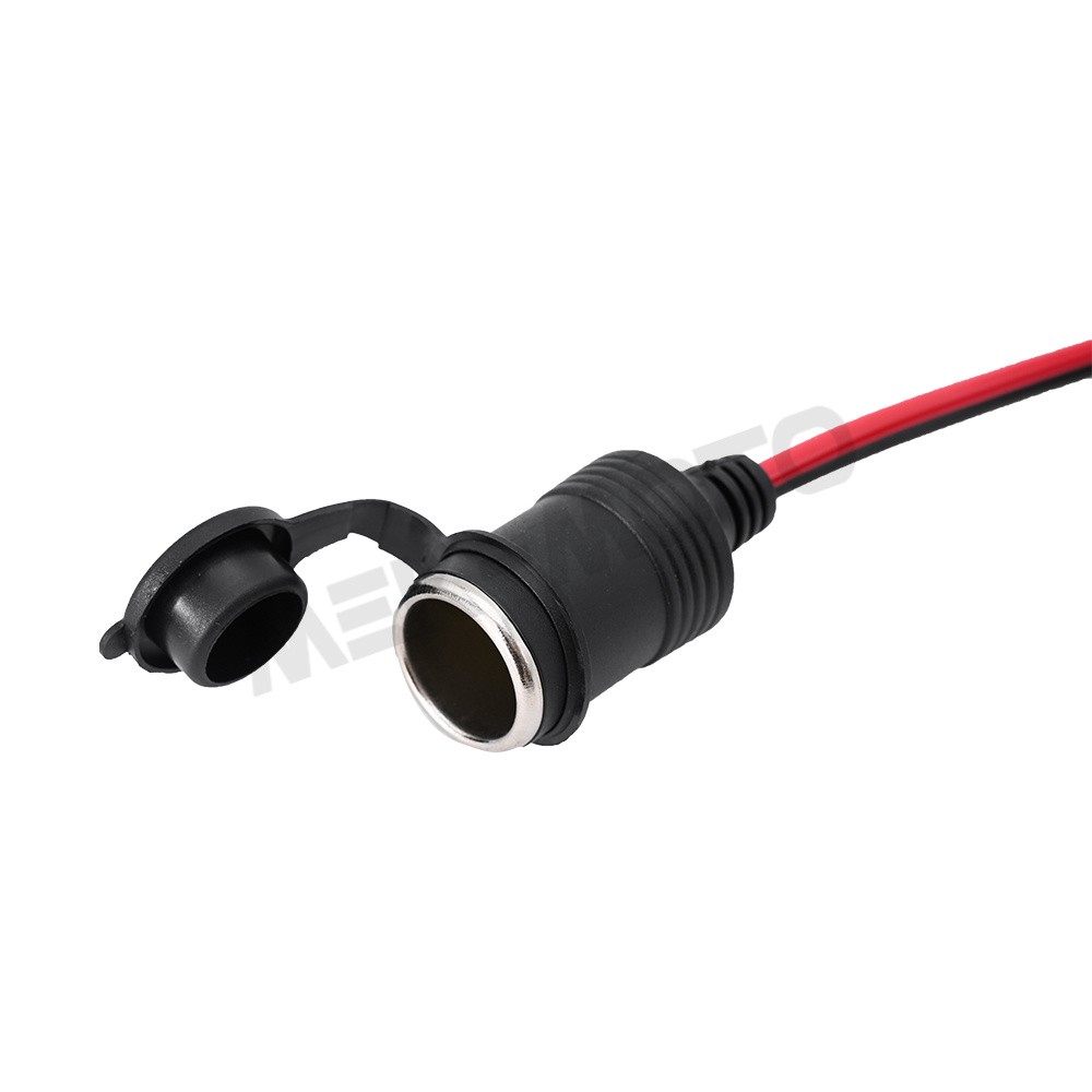 24FT 12V Car Cigarette Lighter Socket Cord Heavy Duty Power Adapter Cable