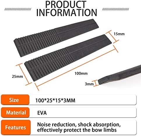 Recurve Archery Bow Limb Silencers Pair