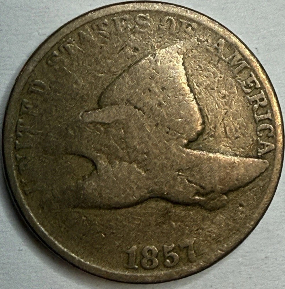 1857 - Flying Eagle Cent - Exact Coin Imaged #FLY48