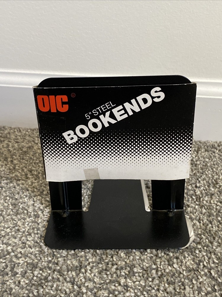 Black Steel Bookends