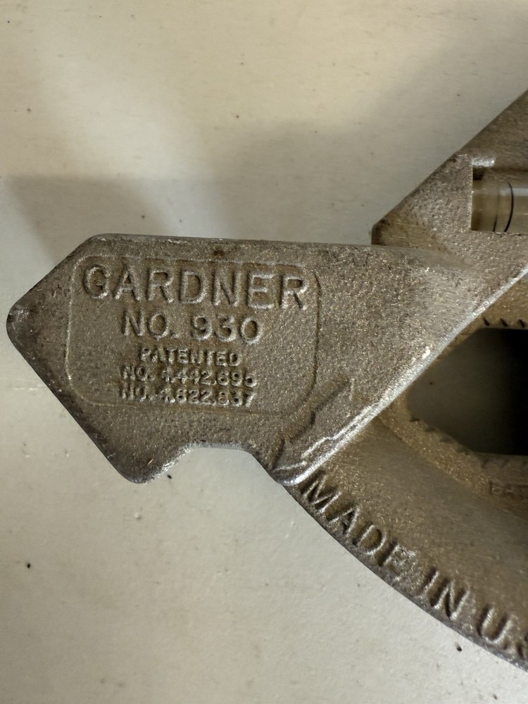 Gardner No. 930 Manual 1/2” Thin wall Conduit Pipe Bender
