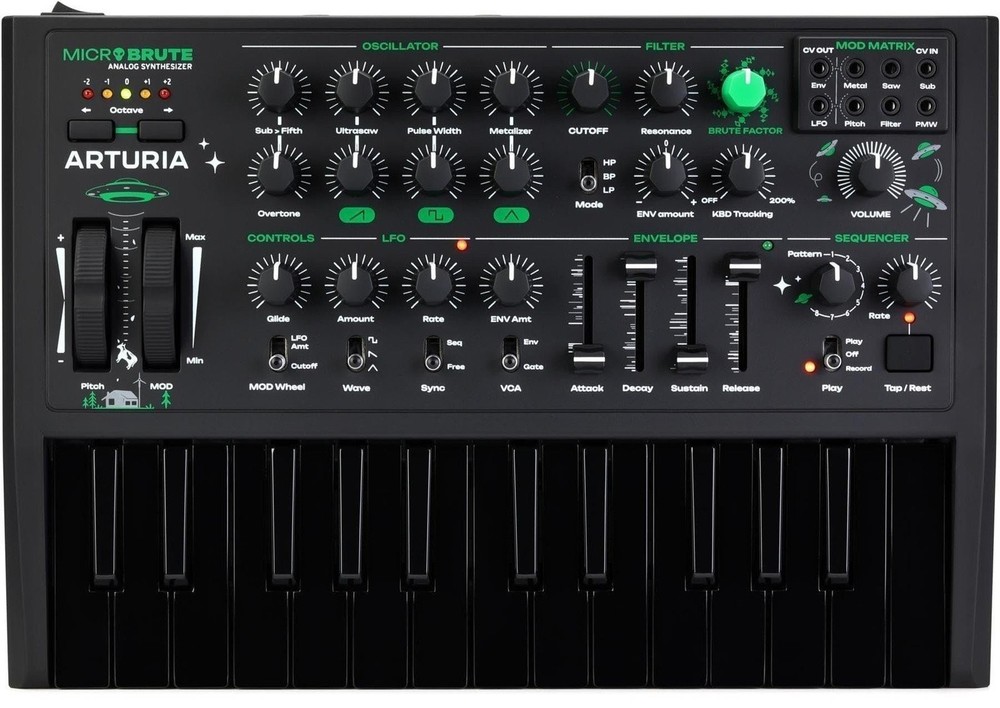 Arturia MicroBrute UFO Analog Synthesizer -OPEN BOX