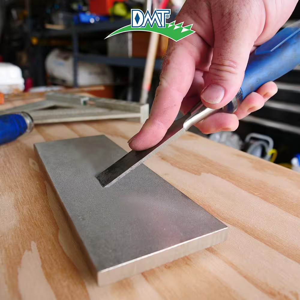 8 In. Dia-Sharp Bench Stone with Fine Diamond, Precision Flat Sharpener