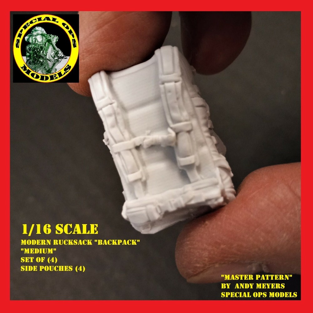 1/16 scale Modern Molle Rucksacks (BACKPACKS) Assault Backpack style #A