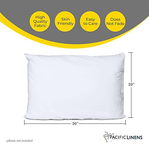 Pillow Protector - Poly-Cotton Blend Pillow Covers - Water and Dust Resistant