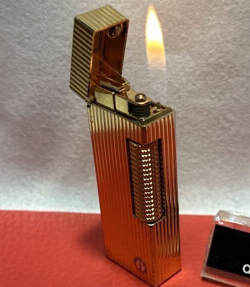Overhauled Dunhill Rollagas lighter Gold d mark without box