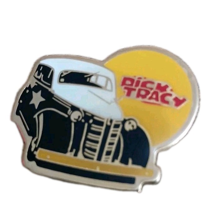 Vintage DICK TRACY Enamel Lapel Button Pinback Pin Tie Tac