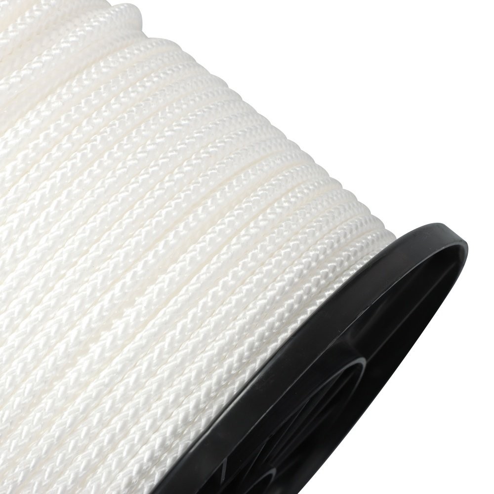 3/16 Inch x 500 Feet White Polypropylene Tying Twine Pulling Pull Line 8 Strand