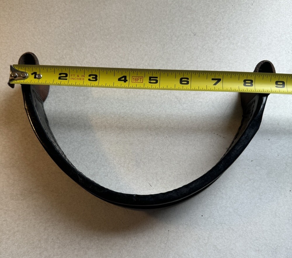 Blue English Leather Brow Band