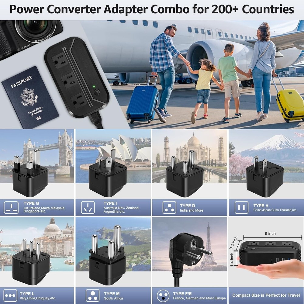 Transformador 220V Para 110V Voltios 2300W De Corriente Convertidor de voltaje
