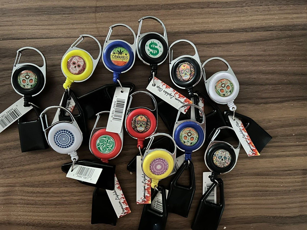 Lighter Leash, Retractable With Key/Clip - Pack of 3